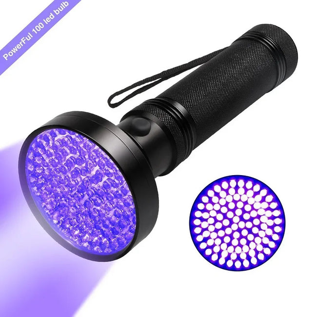 100/51/21 LED UV Flashlight Black Light Super Bright Handheld Flashlight for Hotel Inspection Pet Urine Detector Scorpion