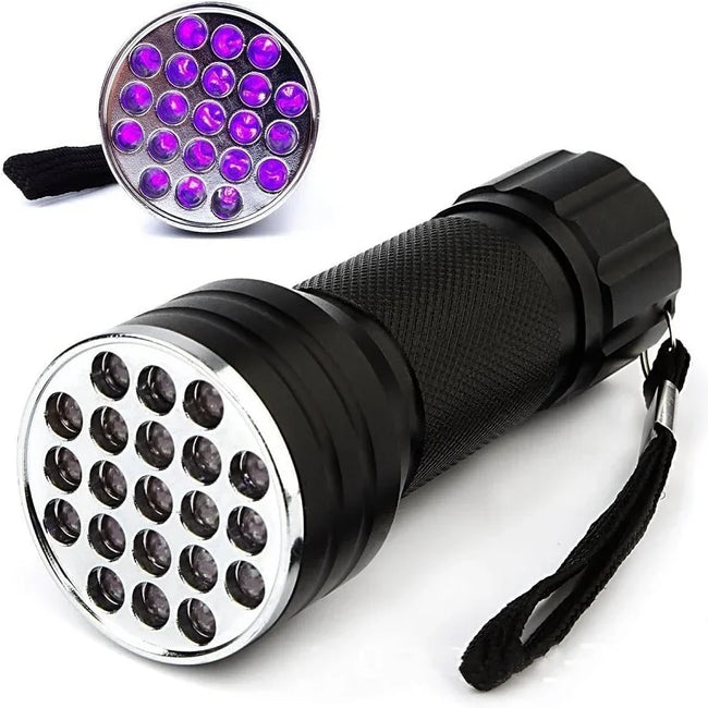 100/51/21 LED UV Flashlight Black Light Super Bright Handheld Flashlight for Hotel Inspection Pet Urine Detector Scorpion