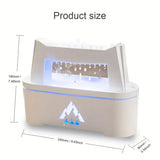 10.14Oz Water Drop Sounds Flame Aroma Diffuser Cloud Rain Essential Oil Diffuser Blue Light Raindrop Humidifier for Home Yoga