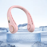 Mini Hanging Neck Fan Portable Bladeless Neck Fan Air Cooler Digital Display Rechargeable