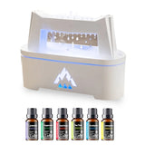 10.14Oz Water Drop Sounds Flame Aroma Diffuser Cloud Rain Essential Oil Diffuser Blue Light Raindrop Humidifier for Home Yoga