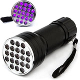 100/51/21 LED UV Flashlight Black Light Super Bright Handheld Flashlight for Hotel Inspection Pet Urine Detector Scorpion