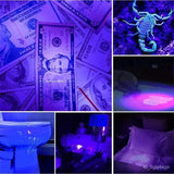 100/51/21 LED UV Flashlight Black Light Super Bright Handheld Flashlight for Hotel Inspection Pet Urine Detector Scorpion