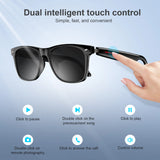 Bluetooth Smart Glasses Built-In Speaker&Mic IPX4 Waterproof Outdoor Polarized UV Protection Sunglasses for Men Women